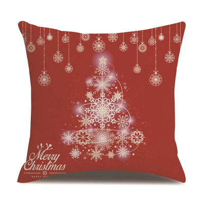 

18X18&quot Christmas Pillow Case Sofa Car Throw Cushion Covers Christmas Pillowcase Home Sofa Decor