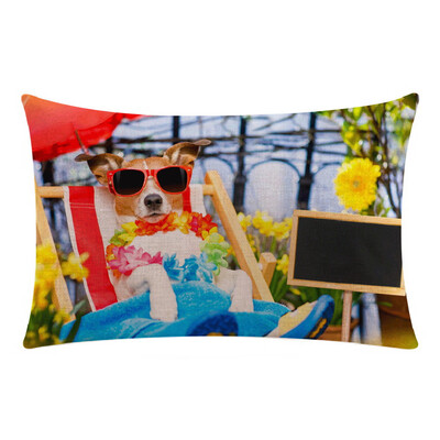 

〖Follure〗Cute Cat Dog Animal Sofa Bed Home Decoration Festival Pillow Case Cushion Cover