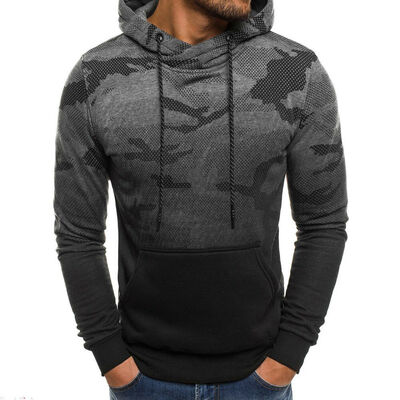 

Mens Hoodies Army Sweatshirt Hooded Jacket Coat Shirt Camo Pullover Jumper Top