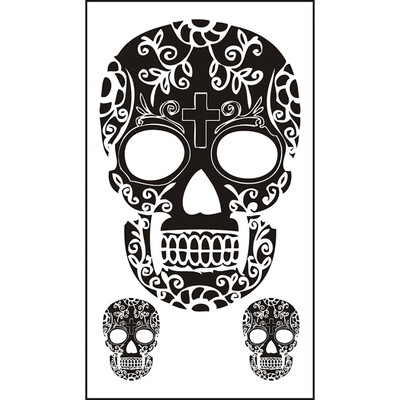 

〖Follure〗2PC Cool Halloween Skull Tattoo Is Environmentally Friendly And Waterproof