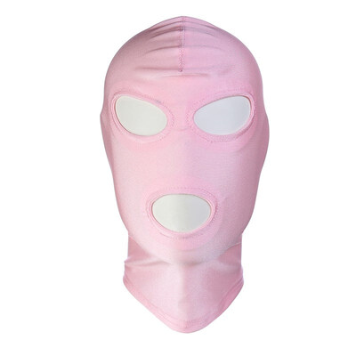 

FUNNYBUNNY Black Breathable Face Cover Spandex Zentai Costume Hood Mask Scary Mask Halloween Mask Adults Full Face