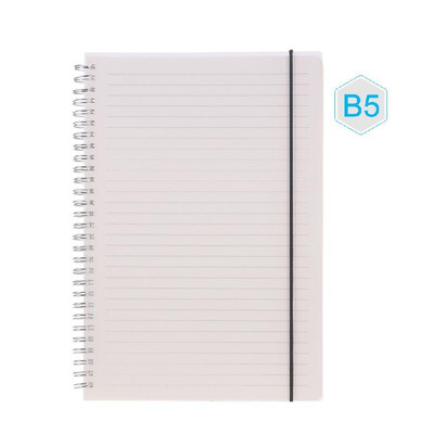 

B5 Coil Notebook Spiral Notebooks with Elastic Band 5mm Square Grid Pages Diary Journal Memo Office&School Supplies