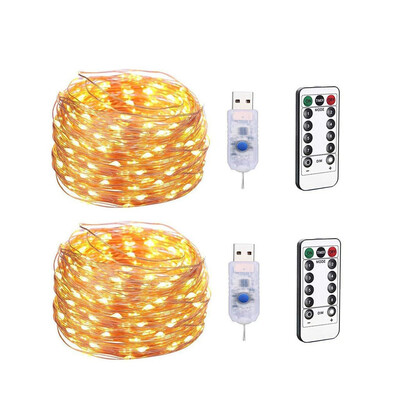 

〖Follure〗USB 10M 100LED String Copper Wire Fairys Lights Wedding Xmas Party Decor 8 Modes