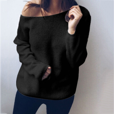 

Nomeni Women Calsual Off Shoulder Button Reversible Cardigan Solid Knitting Blouse