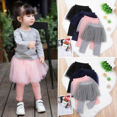 

Toddler Kids Baby Girls Lace Tutu Skirt Pants Culotte Pantskirt Leggings Clothes