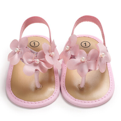 

New Baby 0-18M Girls Pink Flower Sandal 2019 Summer Cute Floral Princess Style Breathable Non-slip Soft Bottom Cack Shoes