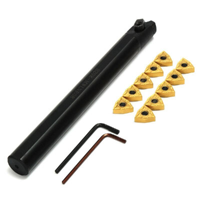 

S20R-MWLNR08 20mm Lathe Turning Tool Holder 10Pcs WNMG0804 Blades 2Pcs Spanners