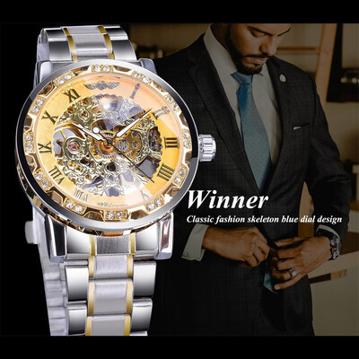 

Gobestart T-WINNER Fashion Hollow Luxury Design Business Fashion Mens Mechanical Watch