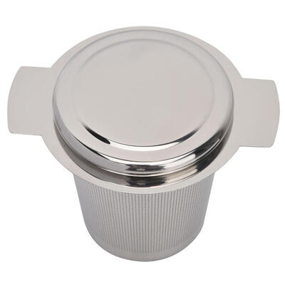 

Greensen Tea LeafCoffee Filter Stainless Steel Tea Residual Strainer Filter Mesh with Cover&Handle