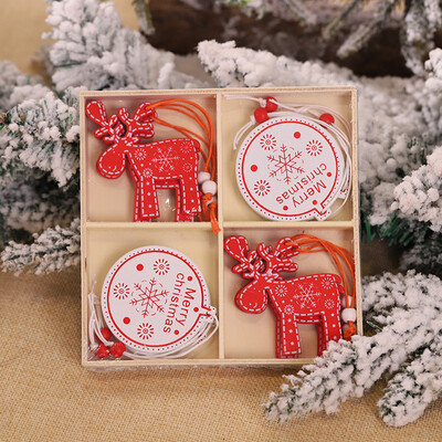 

Siaonvr 12PC Christmas Snowflakes Wooden Pendants Xmas Tree Ornaments Home Hanging Decor