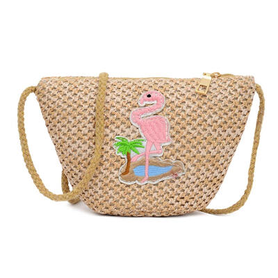 

Animal Print Shoulder Messenger Handbags Women Weaving Small Crossbody Bags