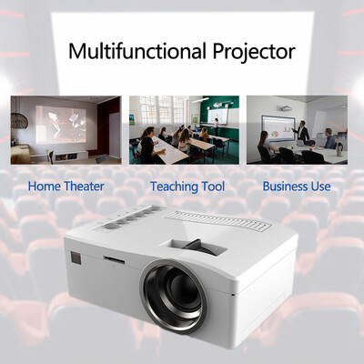 

UC18 Mini Portable LCD Projector 400 Lumens 1080P 60" LED Video Projection Machine for Family Education School Business Use Home T