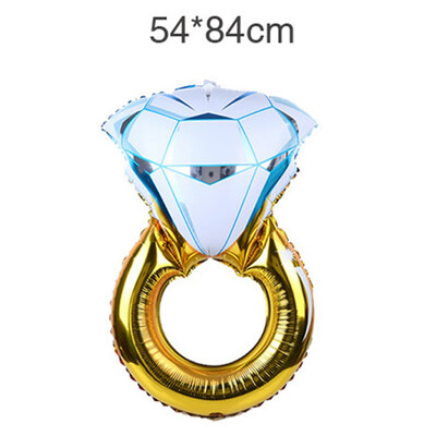 

Big Balloon Diamond Ring Foil Balloons Inflatable Wedding Decoration Helium Air Balloon Event Party Supplies
