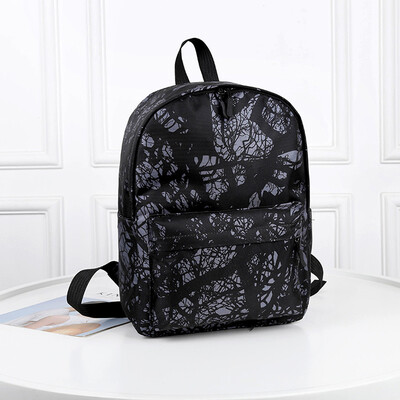 

Tailored Fashion Neutral Nylon Waterproof Dark Flower Large Capacity Outdoor Backpack