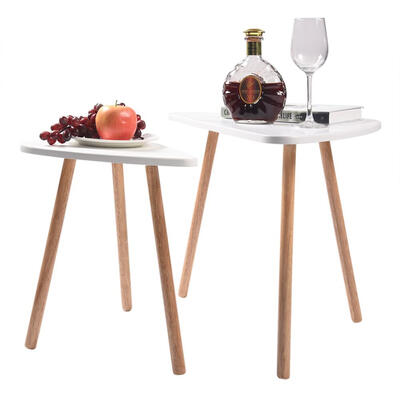 

2PCS Modern Wooden Tables Desks Set for Bedrooms Living Rooms Decor Modern Desks Table Set