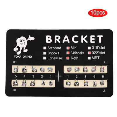 

Greensen Dental Orthodontic Brackets Roth Metal Bracket 022 Slots 345 Hooks