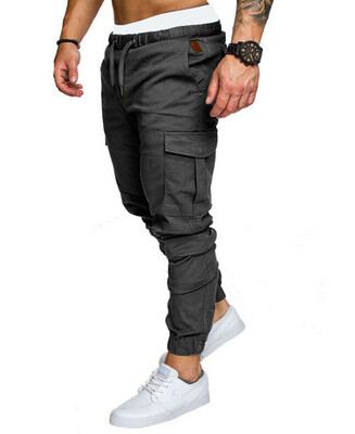 

Mens Slim Fit Urban Jogger Cargo Straight Leg Trousers Casual Pencil Pants New