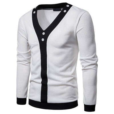 

SUNSIOM Mens Fashion Knitted Cardigan Long Sleeve Jacket Coat Casual Slim Fit Warm Coat
