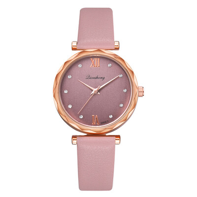 

Korean fashion ladies watch popular rhinestones Roman numerals personalized quartz watch