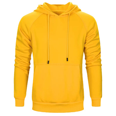 

Male Long Sleeve Solid Color Pullover Hooded Sweatshirt for Men
