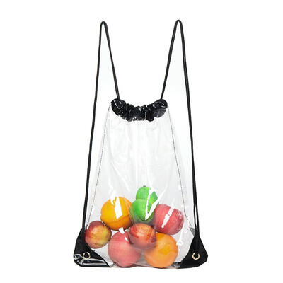 

Transparent Storage Backpacks Casual Women Large Capacity PVC Knapsack