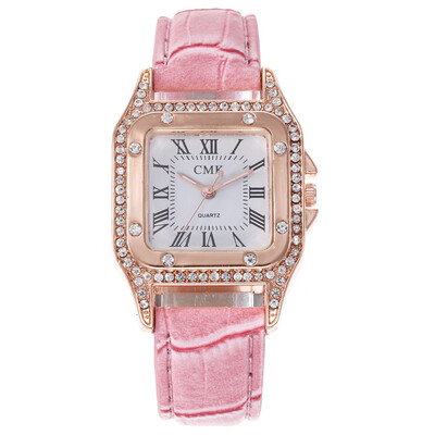 

Women Watches Unique Square Dial Ladies Business Quartz Wristwatch Rhinestone Leather Strap Fashion ClockRelogio Feminino50