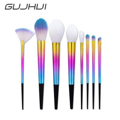 

〖Follure〗New 8Pcs Blending Pencil Foundation Eye shadow Makeup Brushes Eyeliner Brush