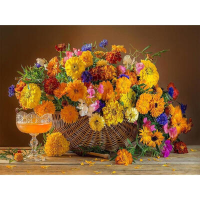 

5D DIY Full Drill Diamond Painting Flower Cross Stitch Embroidery Mosaic