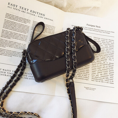 

Advanced sense bag handbag 2019 new wave fashion rhombic chain shoulder bag ocean simple diagonal cross shell bag