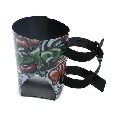 

Foldable Lightweight Adjustable Plastic Bottle Holder Bicycle Rolling Cup Cradle