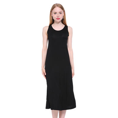

Women Summer Fashion Sleeveless Bodycon Party Knee-Length Basic Vest Dress