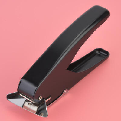

Greensen Popular Practical Hand-Held Business Card Corner Rounder 10 Sheets Punch Capacity Black