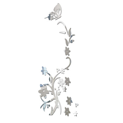 

New Flower Beautiful DIY Mirror Wall Decals Stickers Art Home Room Vinyl Decor