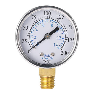 

0-200psi 0-10bar 14"" NPT Mini Pressure Gauge Air Compressor Hydraulic Vacuum Gauge Manometer Pressure Tester
