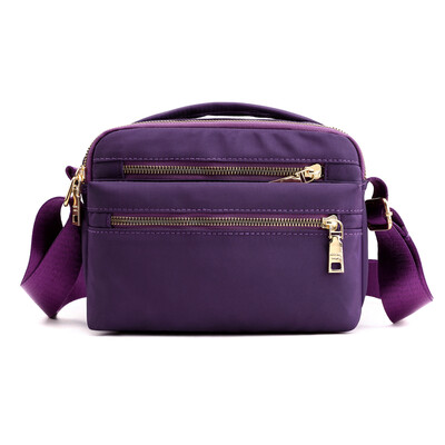 

Mother canvas bag woman oblique satchel bag light nylon middle-aged&old lady one shoulder back small satchel bag