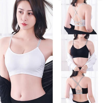 

Women&39s Fashion Removable Cups X-back GymStretch Workout Yoga Sports Bra