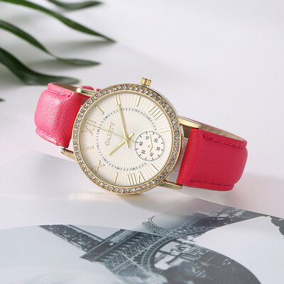 

Simple Fashion Dress Watches Women Fashion Leather Band Analog Quartz Round Wrist Watch Women watches top brand luxury &Ff