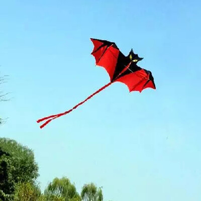 

Siaonvr New 18m 70in Vampire Bat Kite Red Easy To Fly Great Gift Outddoor Fun Sports