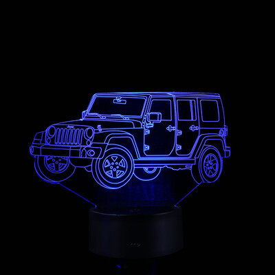 

Gobestart LED 3D Illuminated Lamp Optical Desk Night Light With 7 Color Changing