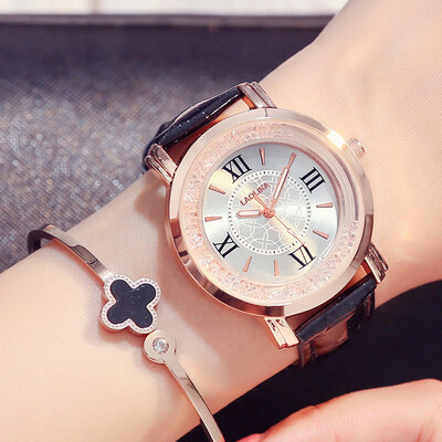 

Girls watch luminous fashion 2019 new trend Korean version of simple leisure atmosphere student ladies rhinestone womens watch