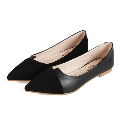 

21 Korean version of the single shoes female flat with thin professional OL womens shoes shallow
