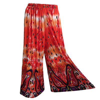 

Womens Pants Bohemia Loose Pants Print Trousers Wide Leg Leggings Casual Pants