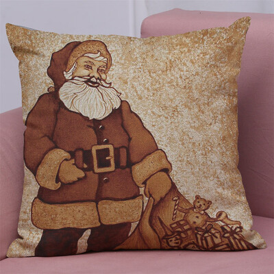 

Tailored New Christmas Cotton Linen Pillow Case Sofa Cushion Cover Home Decor