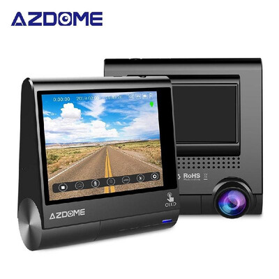 

AZDOME Dash Cam Car DVRs Recorder 3" OLED with GPS Vehicle Rear View Camera Camcorder Night Vision Dashcam
