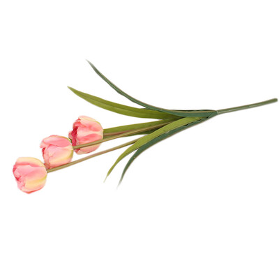 

Gobestart Tulip Artificial Flower Latex Real Bridal Wedding Bouquet Home Decor