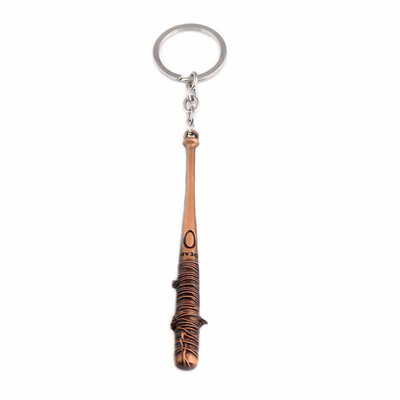 

The Walking Dead Stick Keychain Negans Bat LUCILLE Key Chain Car Keyring For Men Jewelry Gift