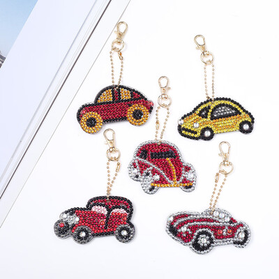 

Siaonvr DIY Special Shape Full Diamond Diamond Pattern Key Ring Set Diamond Embroidery