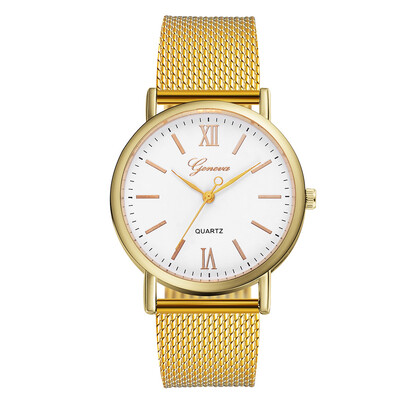 

RM Temperament Versatile Ladies Silica Gel Strap Watch Simple Mirror Quartz Watch