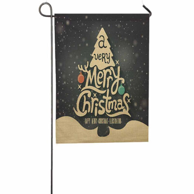 

Tailored Christmas Garden Flag Indoor Outdoor Home Decor Letters Flowers Flag