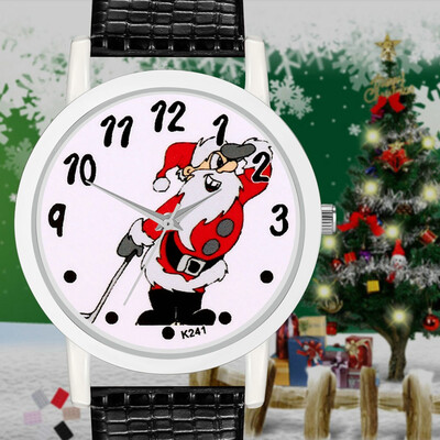 

Christmas Tree Snoman Deer Men And Women Students Watch Santa Claus New Hot Fashion Christmas Gift Quartz Watch Dropshipping &Ff